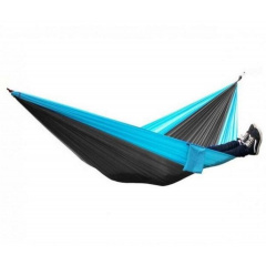 Гамак туристический подвесной Camp 270x140 см черный с синим (Н051061) Косов