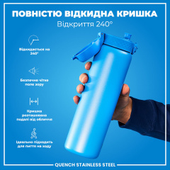 Бутылка для воды ION8 Stainless Steel 1200 мл Blue (I8SS1000BLU) Ворожба