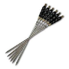 Шампура для шашлыка Gorillas BBQ Волк с деревянной ручкой SKK61 45 см 6 шт (5433) Дубно