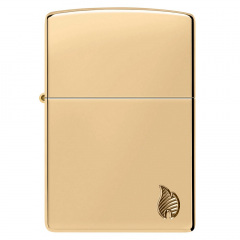 Зажигалка Zippo Armor High Polish Brass Flame Design Series Flame 5,6х3,8х1,3 см Золотистый (46397) Павлоград