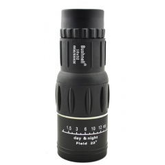 Монокуляр Bushnell 16x52 с двойной фокусировкой + чехол Черный (hub_np2_1298) Чернігів