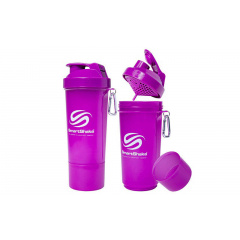 Шейкер planeta-sport 2-х камерный для спортивного питания Smart Shaker Slim FI-5054 Фиолетовый Курінь