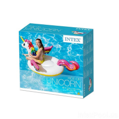 Надувной плотик для катания Intex 57561 «Единорог», 201 х 125 х 96 см (hub_gtt12x) Миколаїв