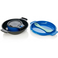 Набор посуды Humangear GoKit Deluxe 7-tool Mess Kit Charcoal/Blue (1054-022.0125) Белая Церковь