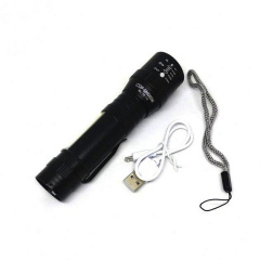 Ручной фонарик No Brand COP BL-T6-19 USB Black (3_03145) Енергодар