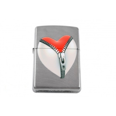 Зажигалка бензиновая Zippo ZIP HEART EBONY (28327) Костополь