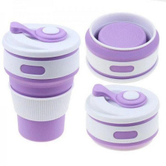 Стакан раскладной силиконовый COLLAPSIBLE Coffee Cup 350 ml Фиолетовый (101045PU) Владимир-Волынский