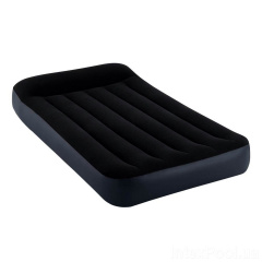 Надувной матрас Intex 64141-3 99 x 191 x 25 см ручным насосом Одноместный Чёрный Переяслав-Хмельницький