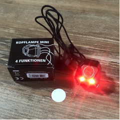 Налобний фонарь Mil-Tec светодиод белый красный LED SMD с клипсой Слов'янськ