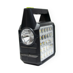 Портативная система освещения GDTimes GD-105 Фонарь + 3 LED лампы + солнечная панель 8800 mAh (3_02516) Вишневе