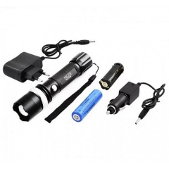 Фонарь ручной с аккумулятором зарядкой и креплением Bailong Zoom X-Balog XPE Cree BL-T8628 (BL-T8628) Чортків