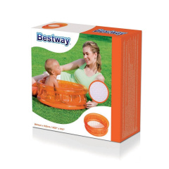 Детский надувной бассейн Bestway 51112, красный, 64 х 25 см (hub_wlxdj1) Ромни