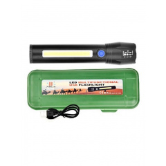 Фонарь ручной с встроенным аккумулятором и зарядкой X-BALOG BL-C62 XPE + COB USB Никополь