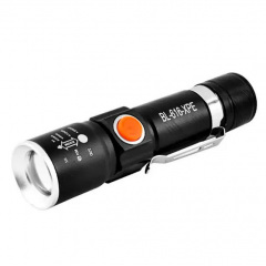 Ручной тактический фонарик X-Balog BL-616 T6 USB Black (3_03148) Киев