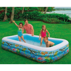 Детский надувной бассейн Intex Тропический риф 305х183х56 см (58485) Київ