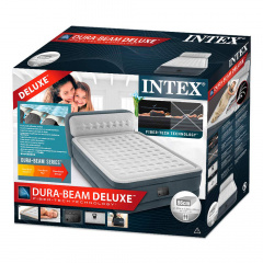 Надувная кровать Intex 64448, 152 x 203 x 46 электронасос. Двухспальная Одеса