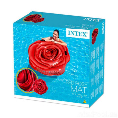 Пляжный надувной матрас Intex 58783 «Роза», 137 х 132 см (hub_6nk6df) Золотоноша