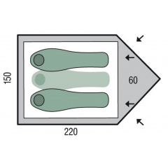 Палатка Pinguin Scout Оливковый Бородянка