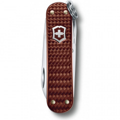 Складной нож Victorinox Classic SD Precious Alox Hazel Brown 58 мм 5 функций Коричневый рифленый (0.6221.4011G) Житомир