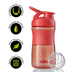Шейкер спортивный бутылка BlenderBottle SportMixer 20oz/590ml Coral Original Жмеринка