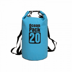 Водонепроницаемый рюкзак/гермомешок с шлейкой на плечо Ocean Pack 20 л Blue (55358215391) Львів