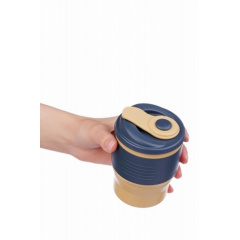 Складной силиконовый стакан с крышкой Collapsible 350 мл COFFEE Дніпро