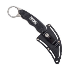 Нож SOG Gambit Sheepsfoot Satin Черный Ровно