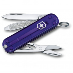 Складной нож Victorinox Classic 58 мм 7 функций Фиолетовый полупрозрачный (0.6223.T29G) Запорожье