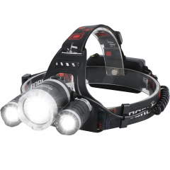 Налобный фонарик RIAS RJ-3000 COP Cree T6+2Q5 2x18650 Black (3_01762) Кам'янець-Подільський