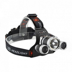 Налобный фонарик RIAS RJ-3000 COP Cree T6+2Q5 2x18650 Black (3_01762) Кам'янець-Подільський