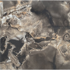 Чорна Глянцева Плитка Teo Ceramics Itaka Black Full Lappato 600х600 Черкаси