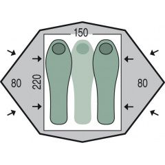 Намет Pinguin Gemini 150 (1033-PNG 111) Полтава