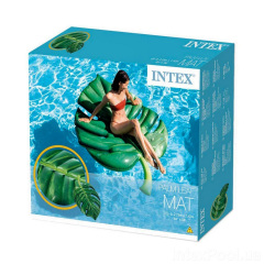Пляжный надувной матрас Intex 58782 «Лист», 213 х 142 см (hub_fykski) Миколаїв