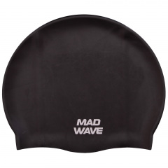 Шапочка для плавания MadWave Intensive Big M053112 Черный Вінниця