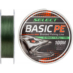 Шнур Select Basic PE Темно-зеленый 100 м 0.12мм 5.6кг/12lb (1870-27-61) Бердичев