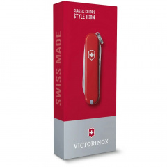 Складной нож Victorinox Classic SD Colors Style Icon 58 мм 7 функций Красный (0.6223.G) Нововолынск