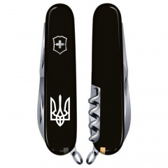 Складной нож Victorinox Spartan Ukraine 91 мм 12 Трезубец белый (1.3603.3_T0010u) Гуляйполе