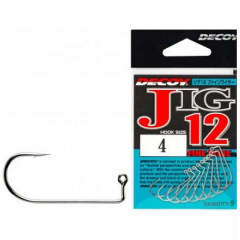 Крючок Decoy JIG12 Fine Wire #1/0 9 шт/уп (1013-1562.04.34) Червоноград