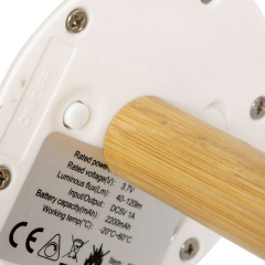 Ліхтар кемпінговий Bo-Camp Cambridge Rechargeable 200 Lumen Bamboo Бело-коричневый (5818792) Київ