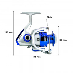 Катушка безынерционная yumoshi SA 7000 Silver-Blue 5431-58105 Петрово