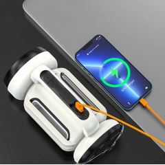 Кемпинговый фонарь Police CH-22023 LM COB Power bank Type-C 5 режимов Орехов