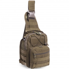 Рюкзак тактический патрульный однолямочный SILVER KNIGHT TY-098 7 л Оливковый Черкассы