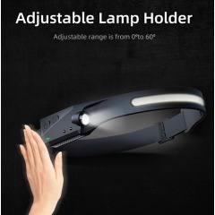 Фонарь налобный сенсорний аккумуляторный SuperFire HL65 120 Lumen IPX4 Black Броды