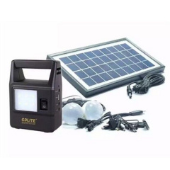 Портативная система освещения GDLite GD-8030 Фонарь + 2 LED лампы + солнечная панель Долина