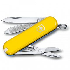 Складной нож Victorinox Classic SD Ukraine Желто-голубой (0.6223.8G.28) Київ