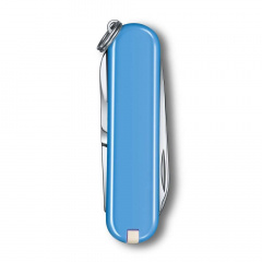 Нож-брелок Victorinox Classic SD Colors Summer Rain 58 мм 7 функций Синий (0.6223.28G) Буча