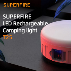 Фонарь для кемпинга аккумуляторный SuperFire T25 400 Lumen IP42 Королёво