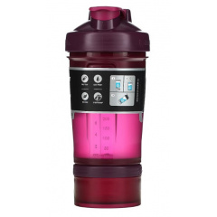 Шейкер спортивный с двумя контейнерами BlenderBottle ProStak 22oz/650ml Plum Original Кременец