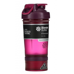 Шейкер спортивный с двумя контейнерами BlenderBottle ProStak 22oz/650ml Plum Original Кременец