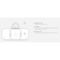 Чехол-зарядка для мангала Biolite Solar Carry Cover Серый Чернівці